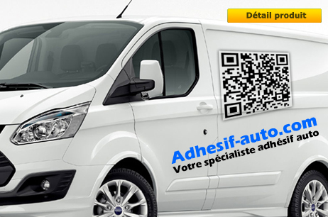 Publicité adhésive avec QR Code